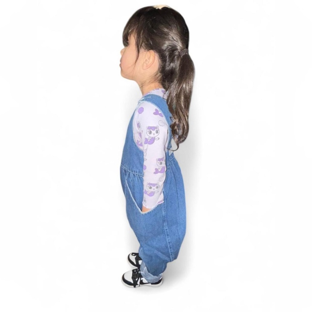 Kids Vintage Denim Overalls - Picture 3 of 7